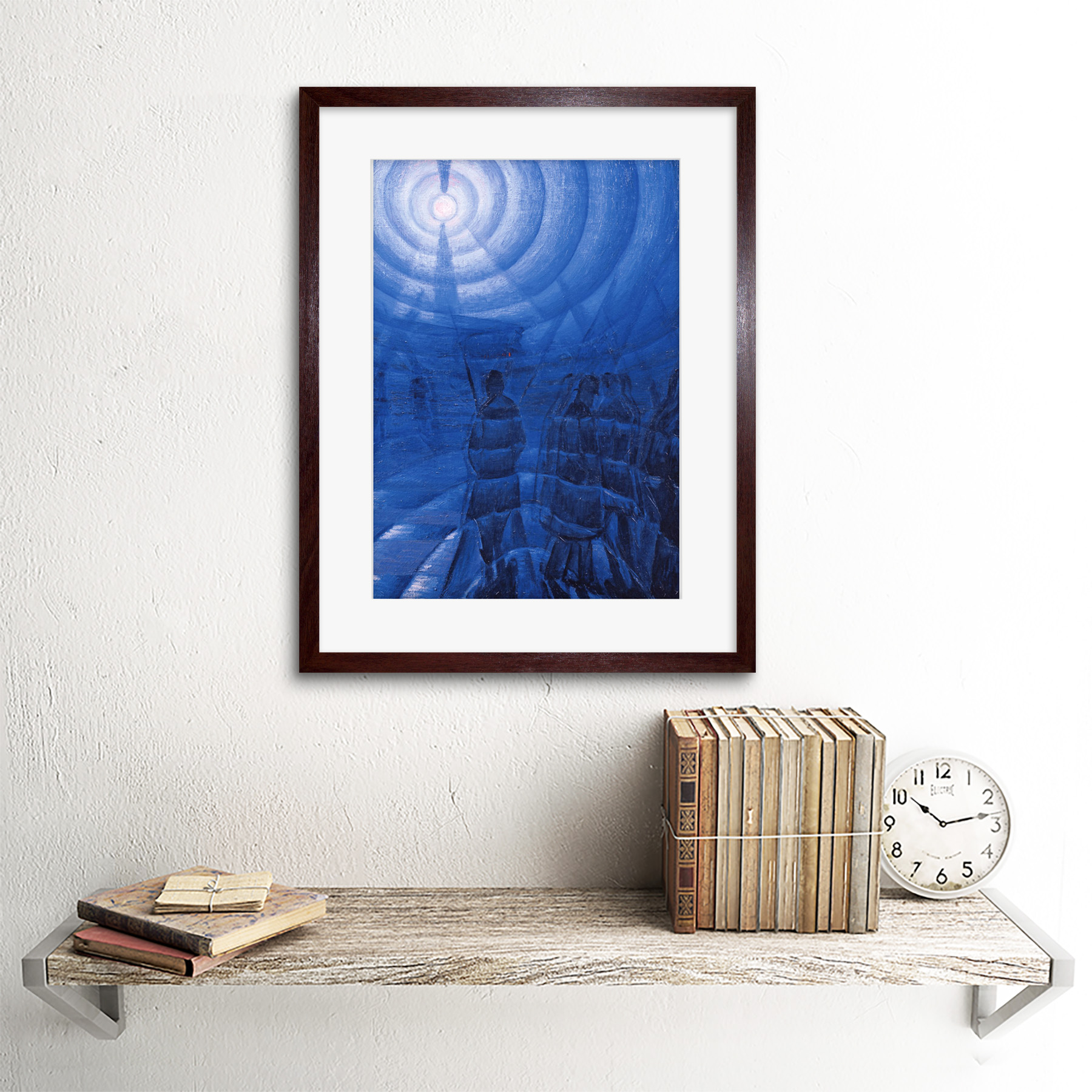 Russolo Solidity Of Fog Painting Framed Wall Art Print 12x16 Inch