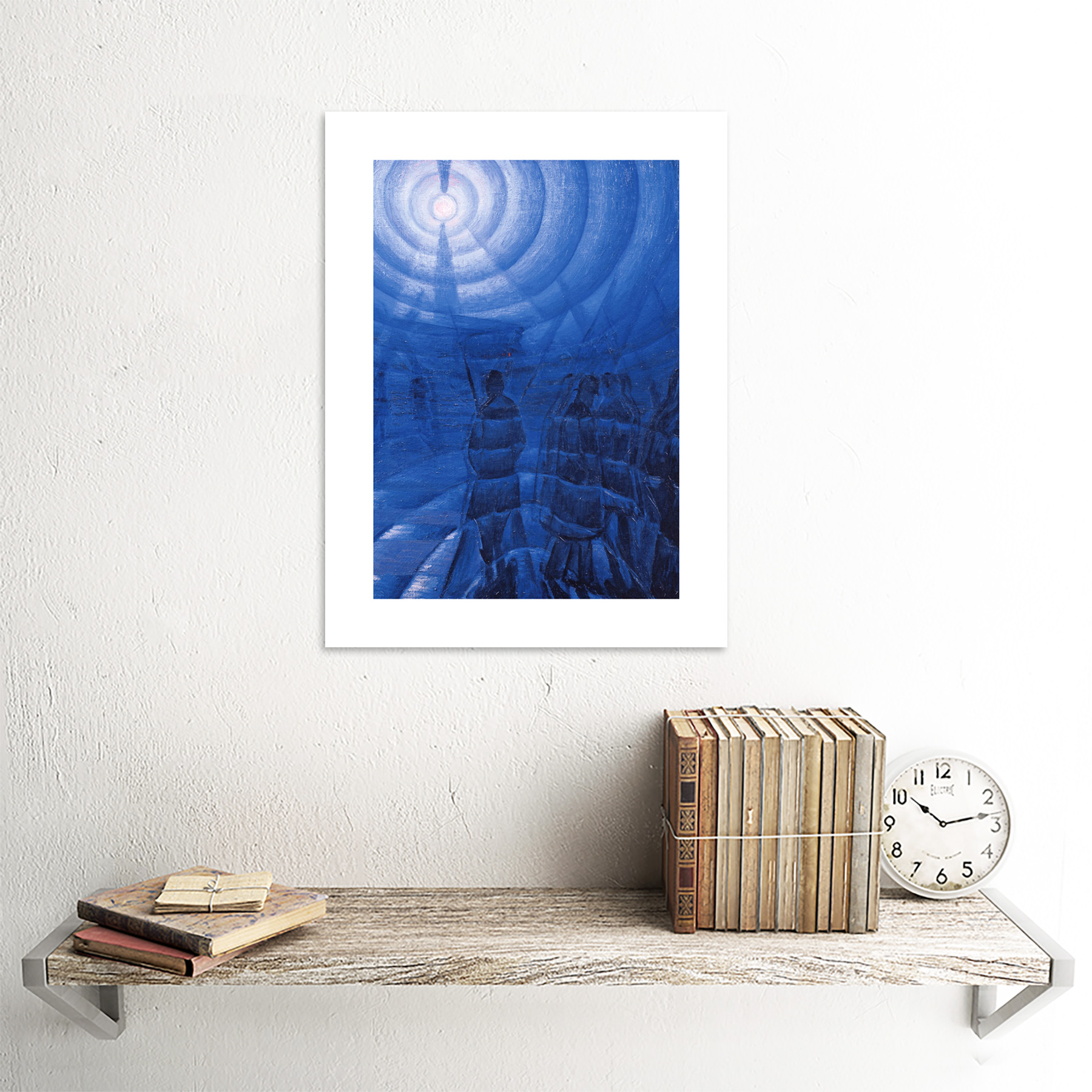 Russolo Solidity Of Fog Painting Framed Wall Art Print 12x16 Inch