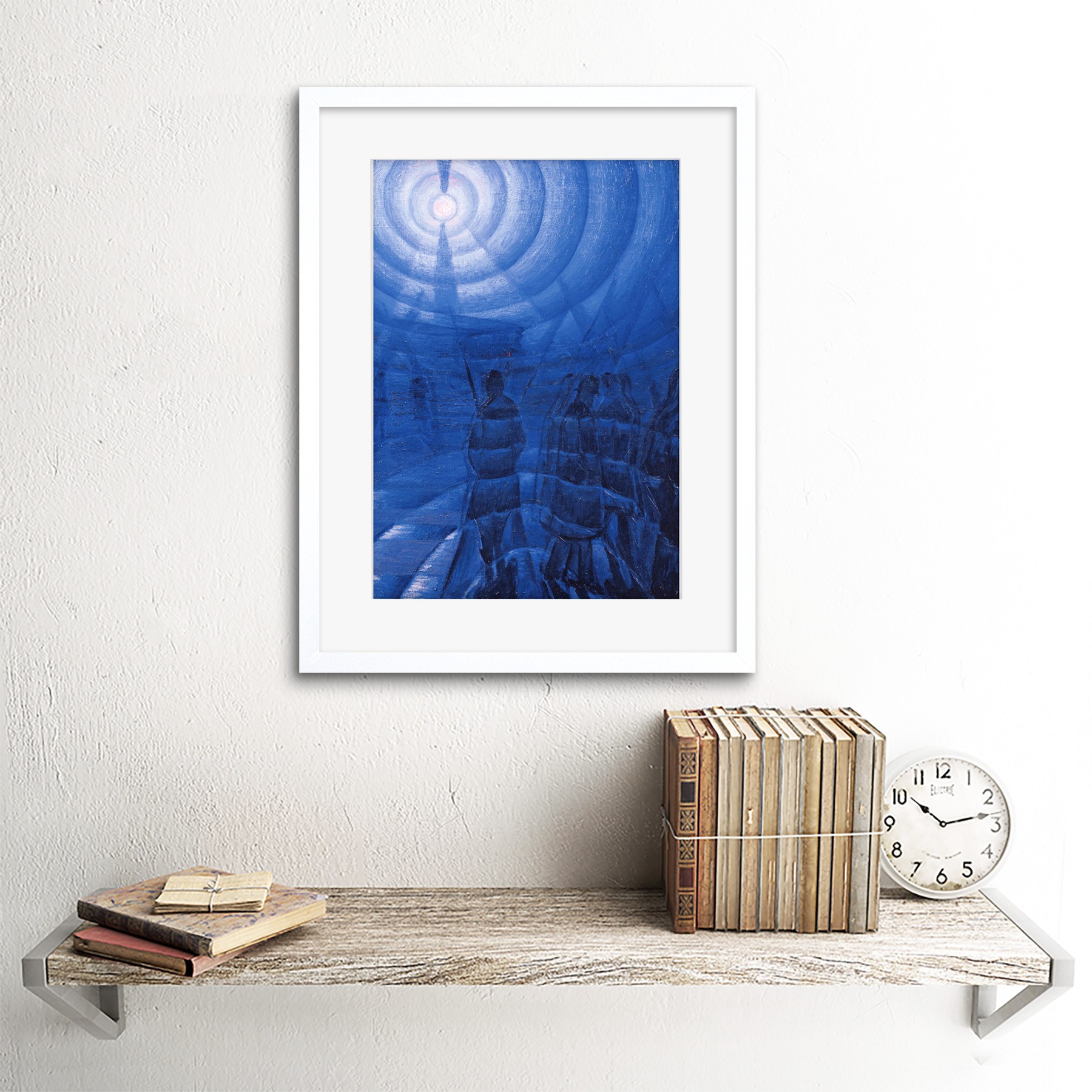 Russolo Solidity Of Fog Painting Framed Wall Art Print 12x16 Inch