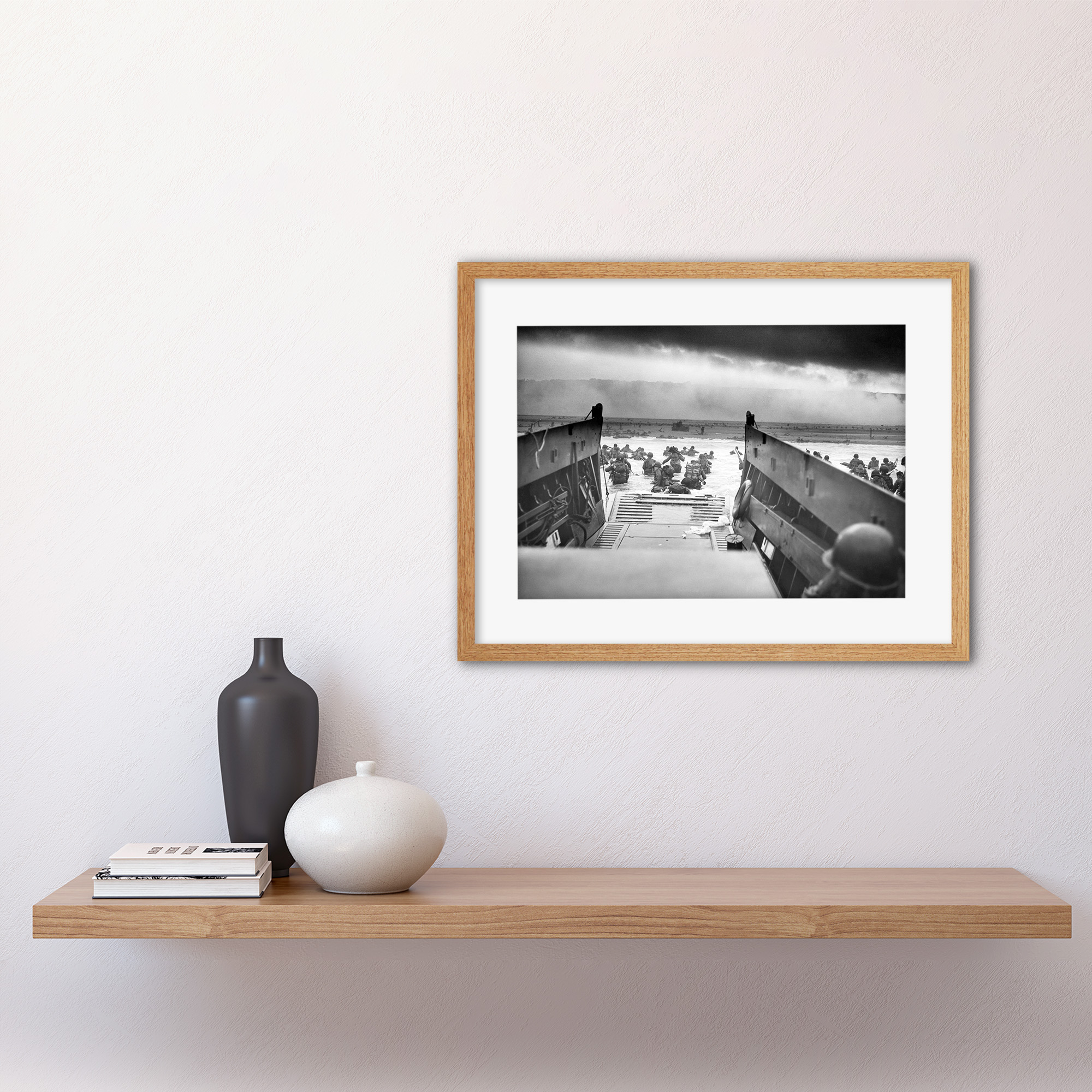 War D Day Landing Normandy WWI WW2 Framed Art Print Picture Mount 12x16/"