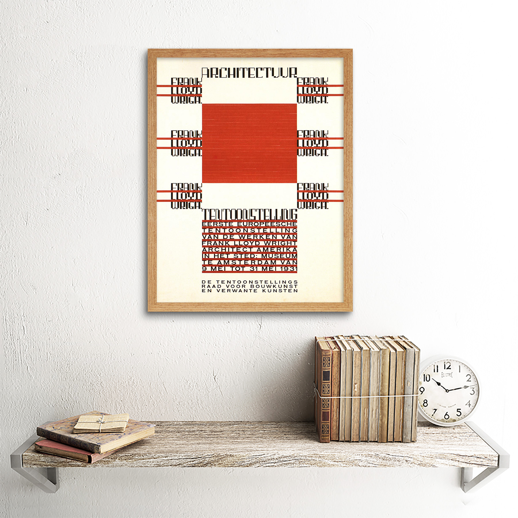 Exhibition Architecture Frank Lloyd Wright Amsterdam Netherlands Framed Print