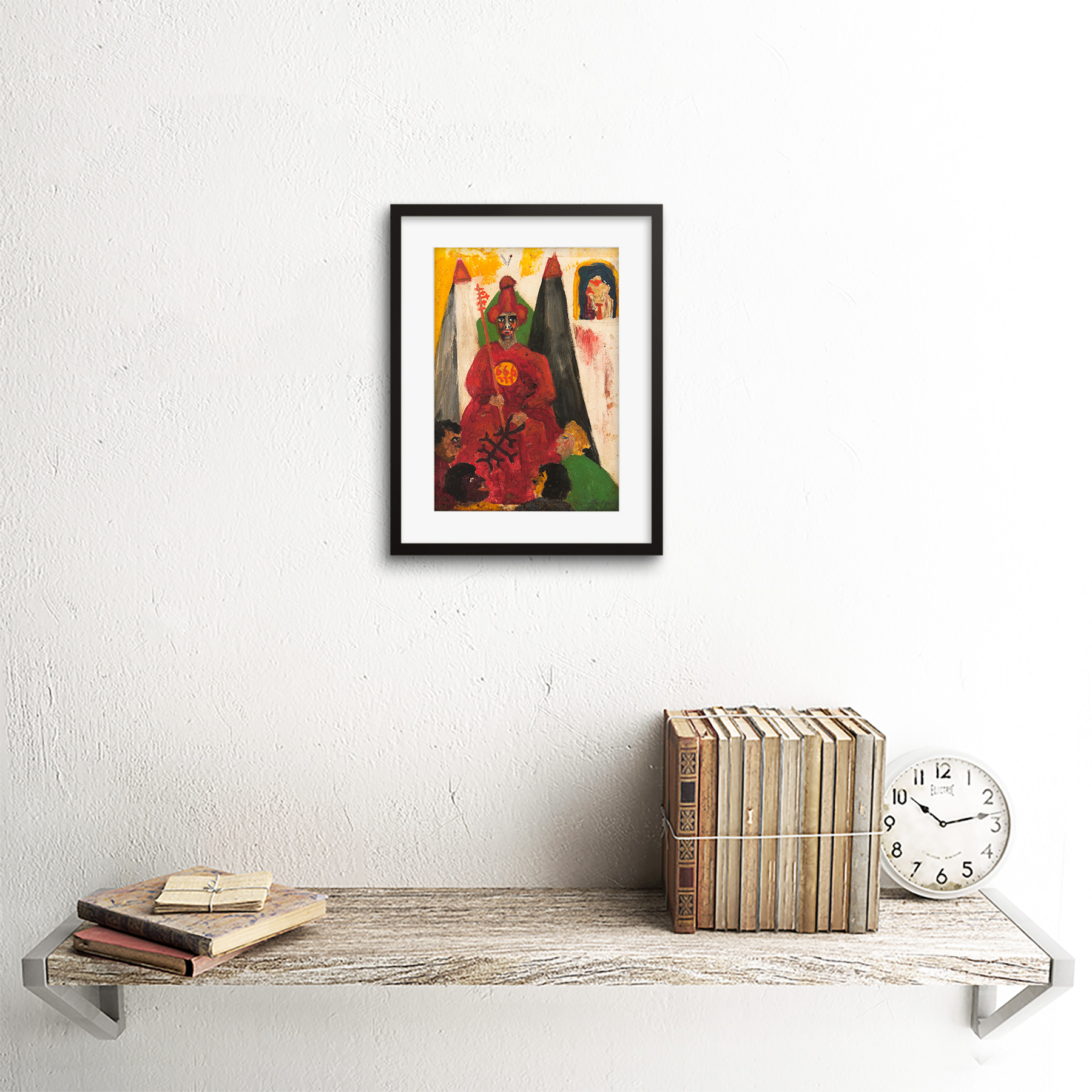 Crowley la Pared Enmarcado Hierophant Art Print 9x7 pulgadas