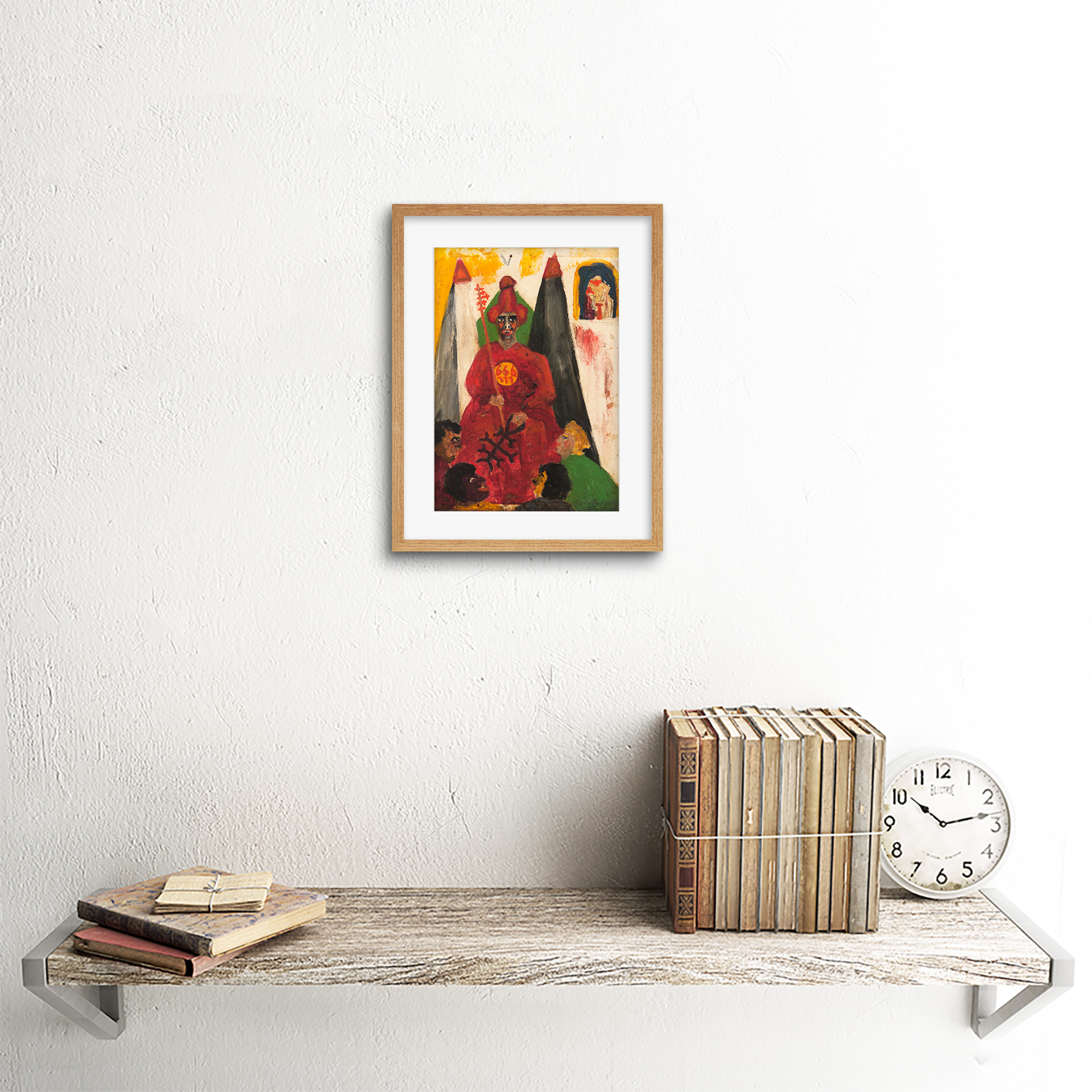 Crowley la Pared Enmarcado Hierophant Art Print 9x7 pulgadas