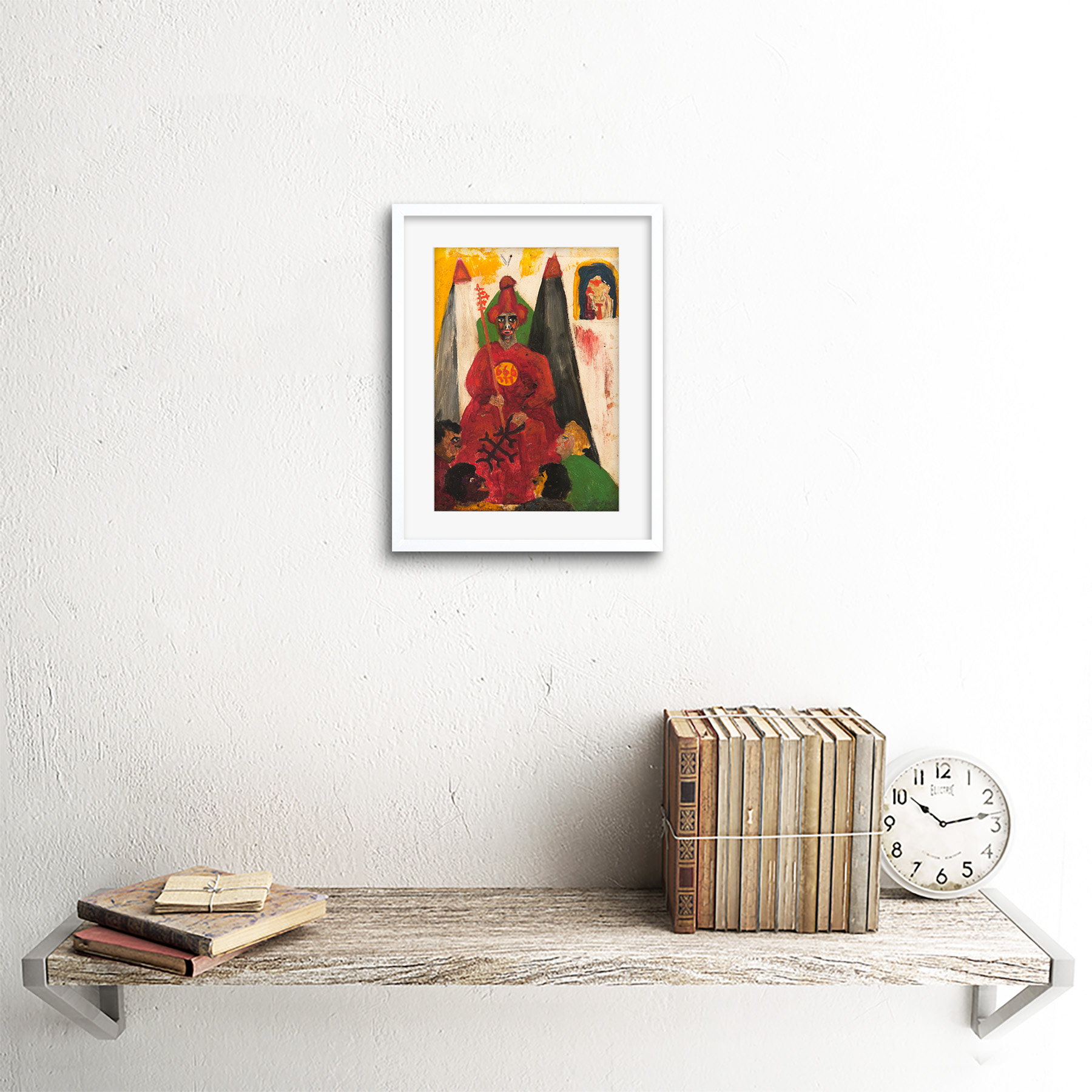 Crowley la Pared Enmarcado Hierophant Art Print 9x7 pulgadas