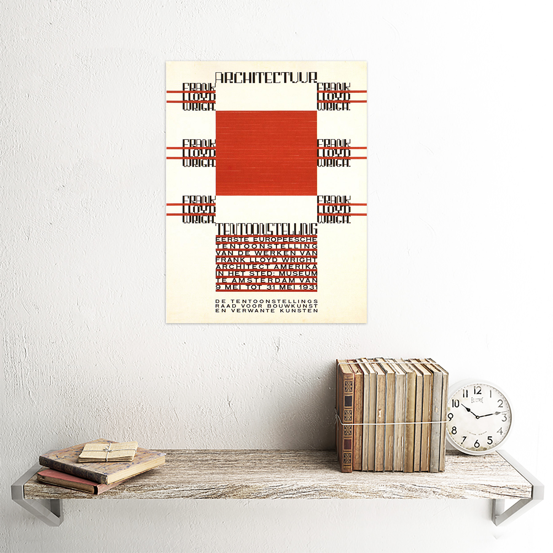 Exhibition Architecture Frank Lloyd Wright Amsterdam Netherlands Framed Print