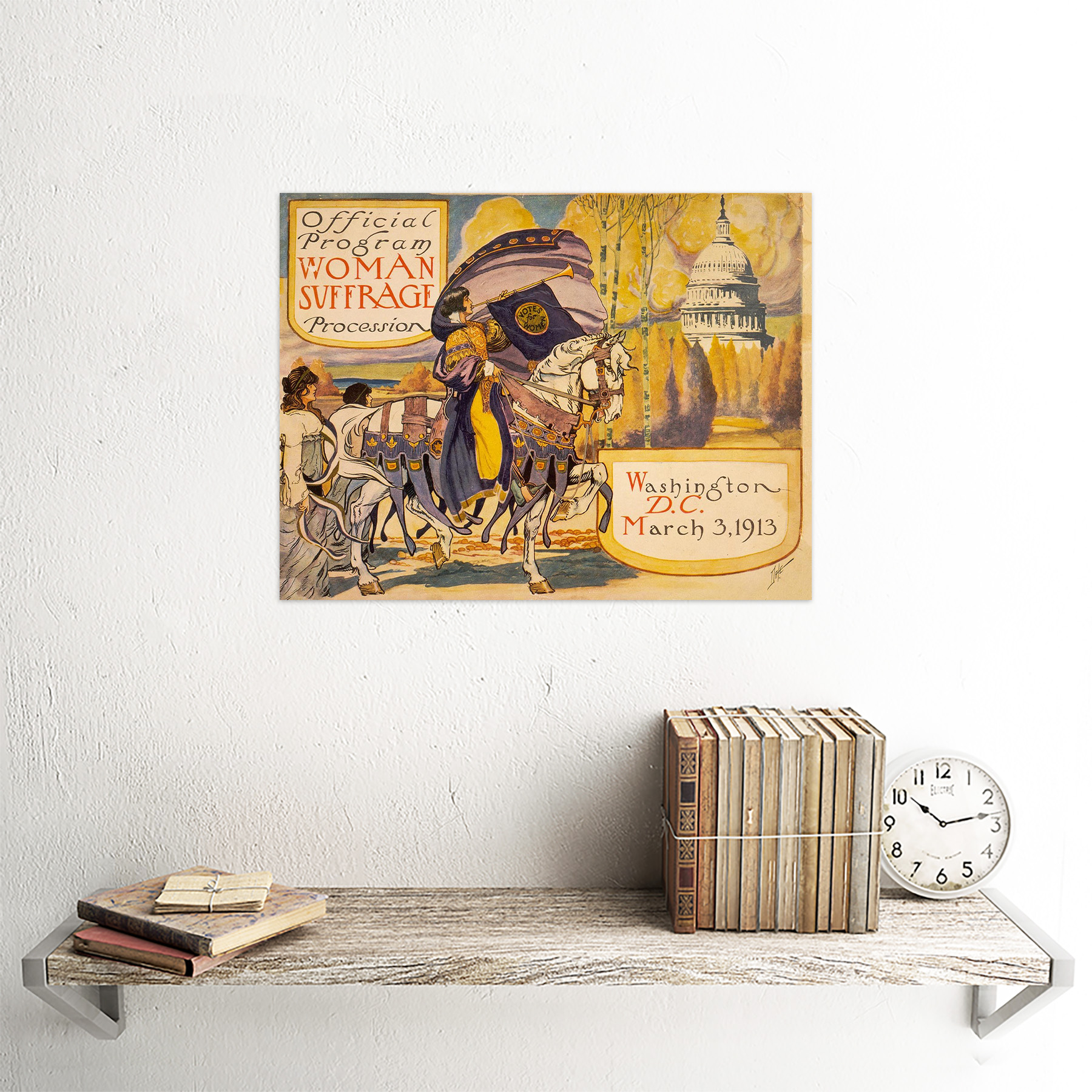 Propaganda Civil Rights Woman Suffrage Washington 12X16 Inch Framed Art Print