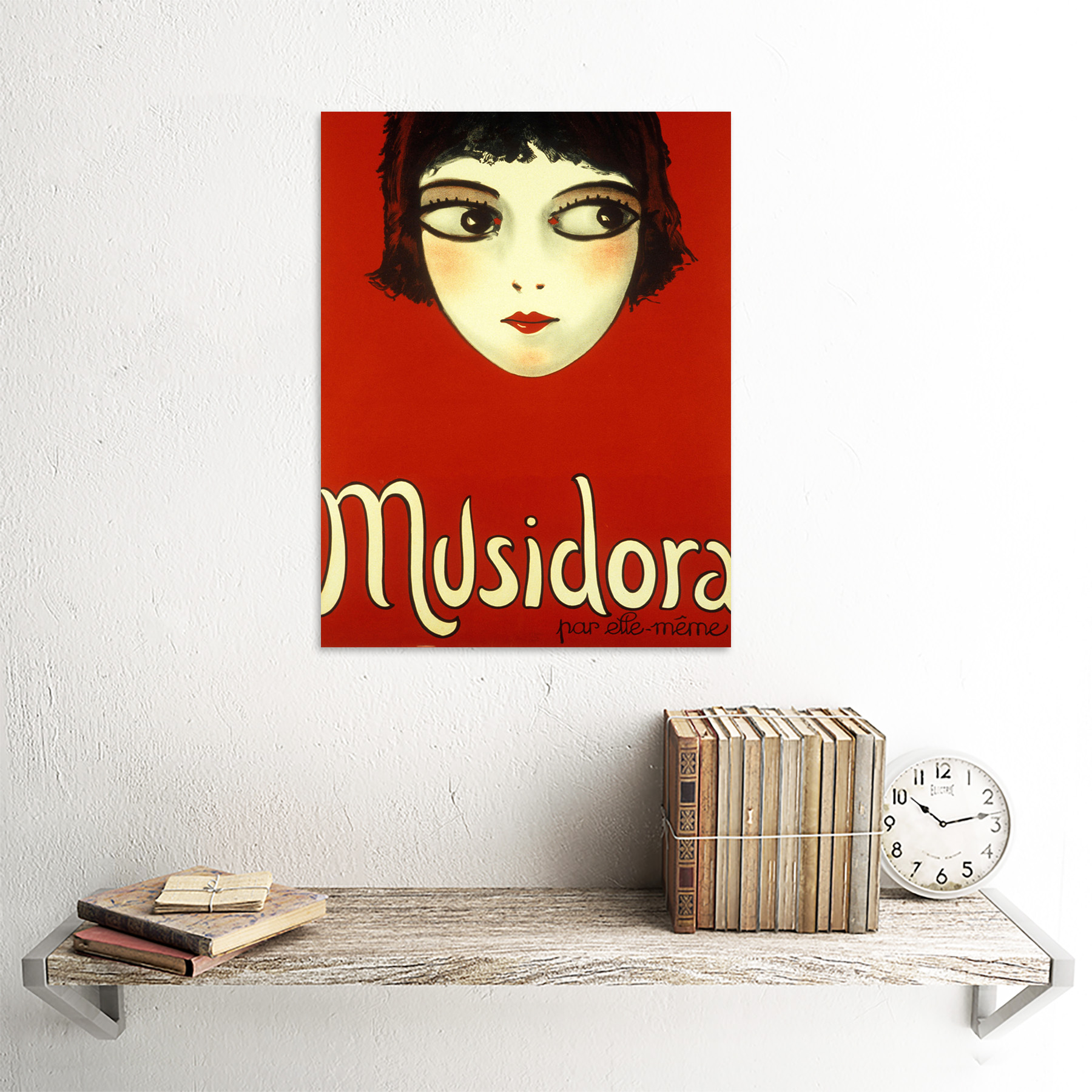 Actriz francesa Musidora solo muestran anuncio Pared Arte Cartel enmarcado