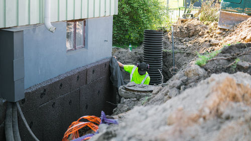 Bild Markprojekt Gästrikland AB (Foton Markarbetare, Bild Dräneringsföretag)