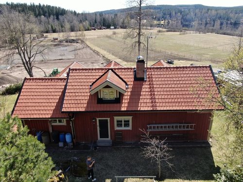 Lertegeltak villa