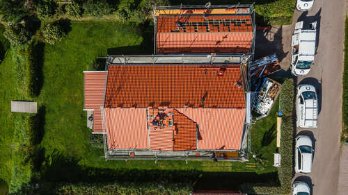nytt tegeltak på villa