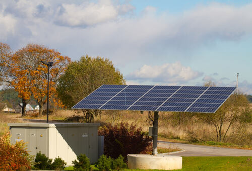 Bild markbaserade solceller