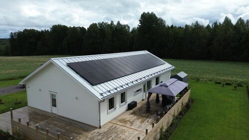 solceller på villa