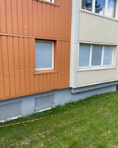 Efter fasadtvätt