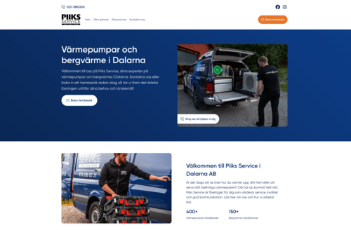 Piiks Hemsida av Smartproduktion.