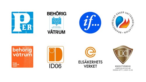 Behörigheter och certifikat för badrumsrenovering i Stockholm