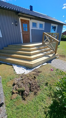 Nybyggd trapp i Linköping