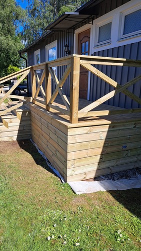 Nybyggd trapp i Linköping