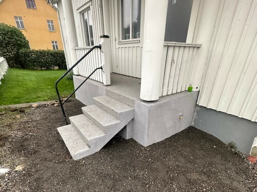 Trapprenovering i Ludvika efter