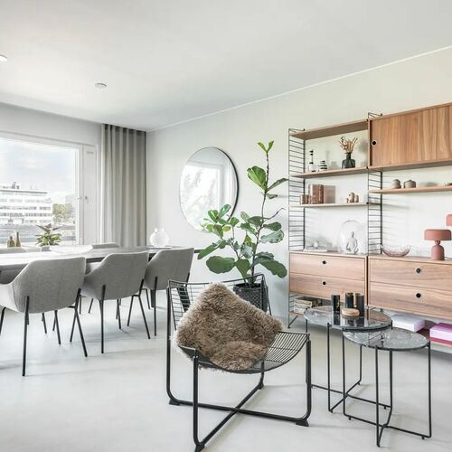 Nyrenoverat vardagsrum i Gävle