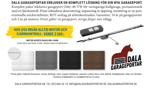 Bild på Dala Garageportar AB – fönsterföretag & fönsterbytare i Sundborn (Dalarnas län)