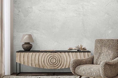 Elegant inomhusmiljö med putsad vägg – inspiration från Karlssons Stensättning