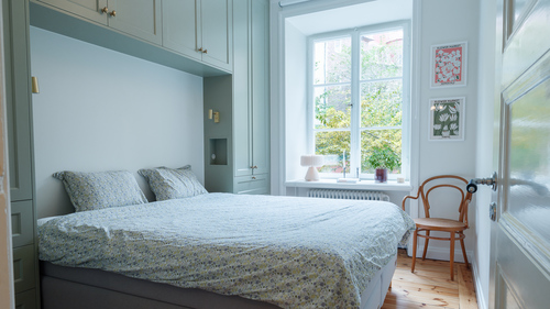 Renovering av sovrum, Östermalm