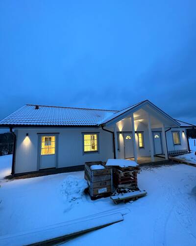 Installation av utebelysning hos kund