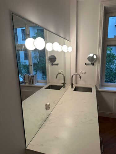 belysning i badrum installerat