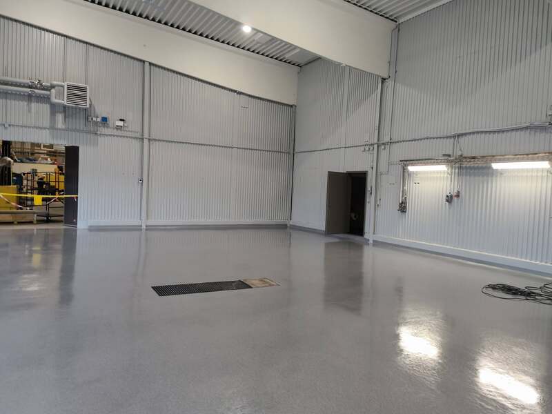 betonggolv med epoxybehandling