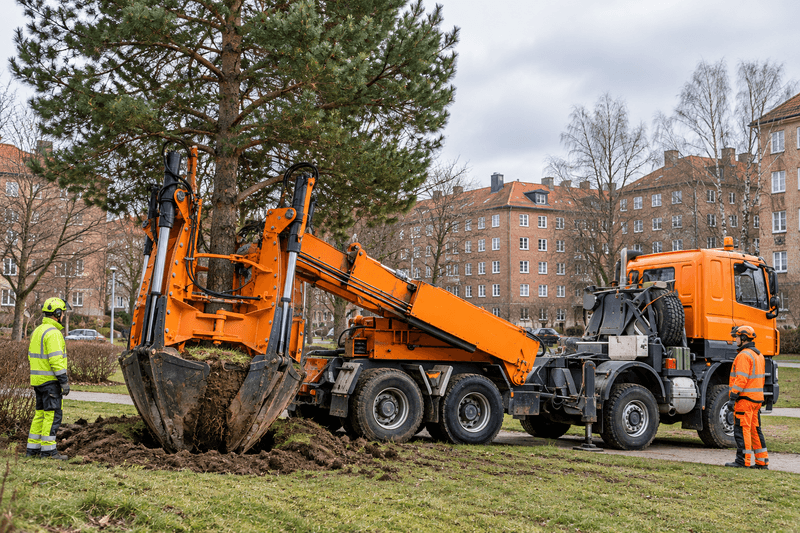 Bild från Wasa Trädfällning