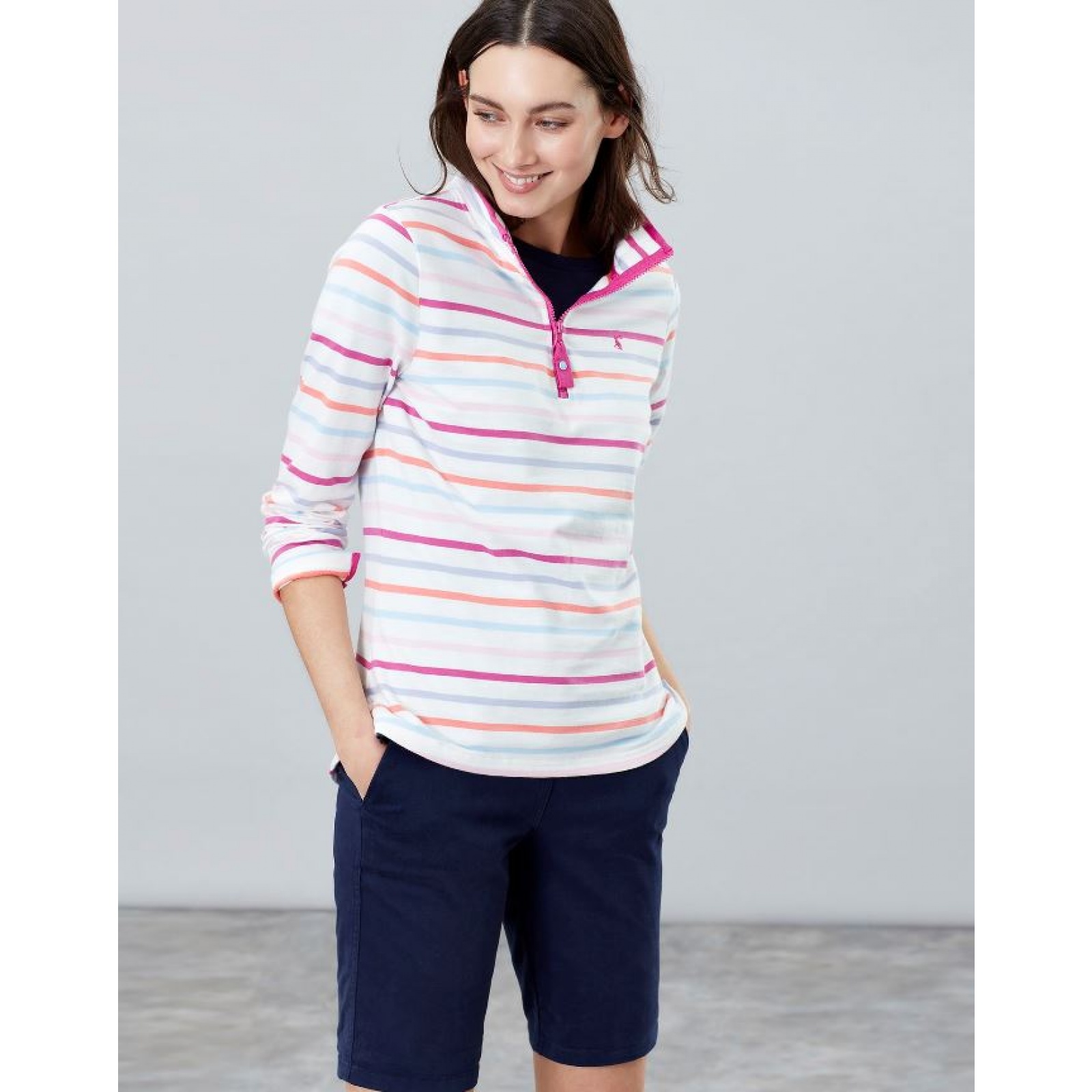 Joules Fairdale Felpa con zip collo-SS19