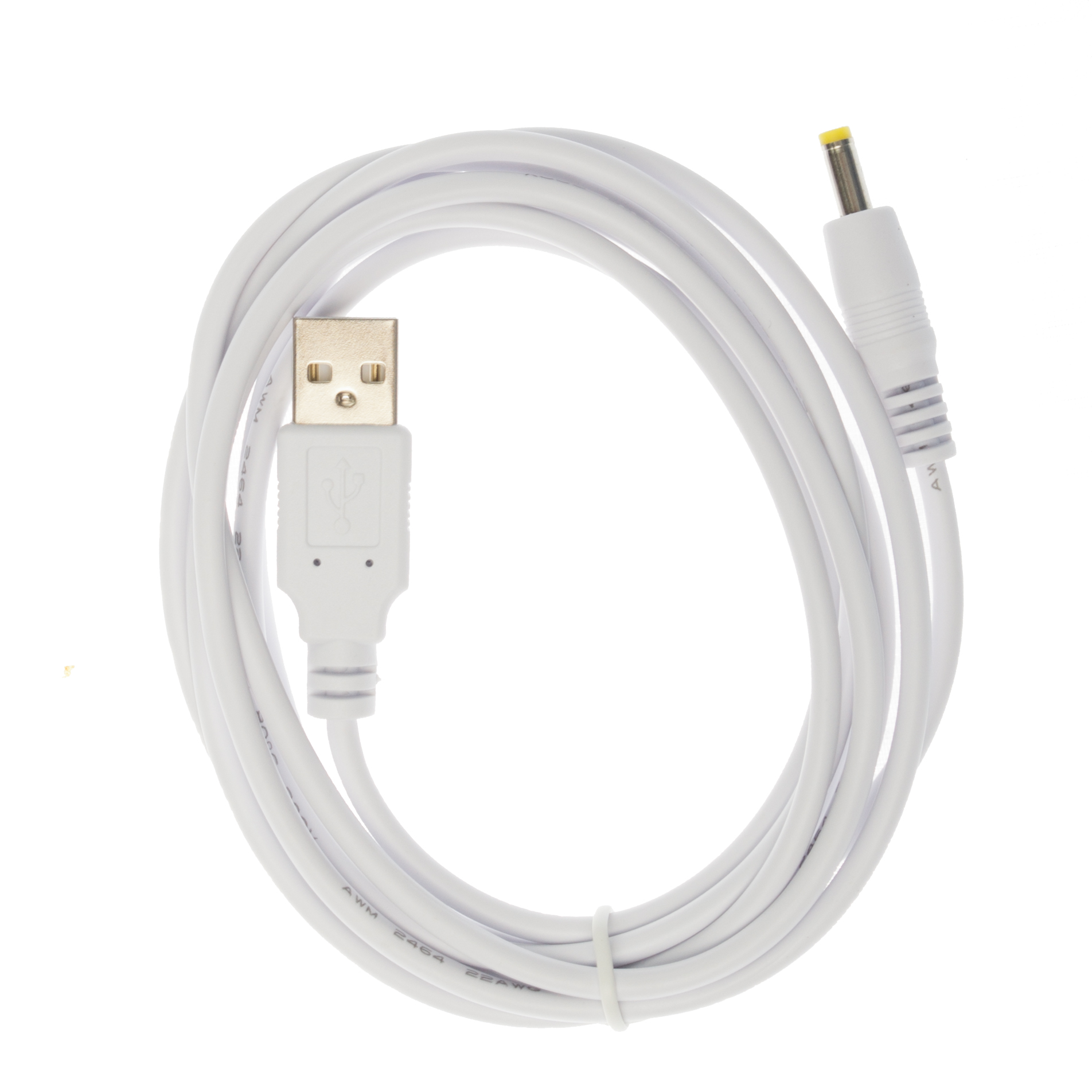 2m USB Cavo Bianco per Luvion Prestige tocco 2 unità per genitori Baby Monitor