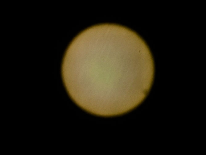 A failed attempt to photograph the transit of Venus!