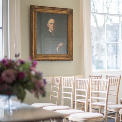 A room set theatre style for a wedding 