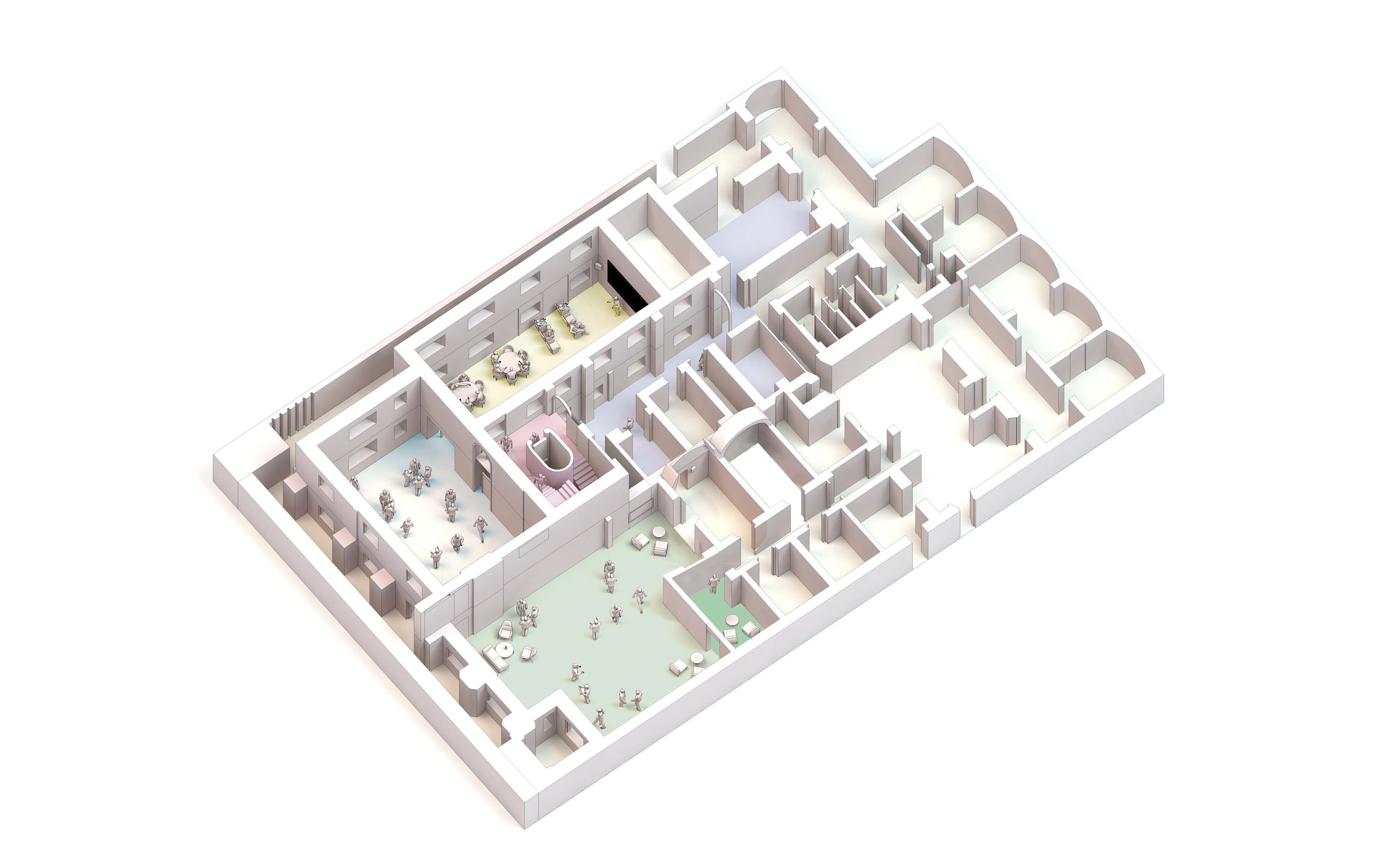 Artist impression of a floor plan 