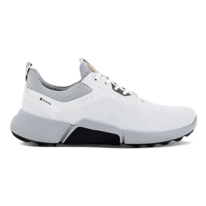 Trendxparc Ecco Men's Golf Biom H4 Laced Shoe, White/Concrete