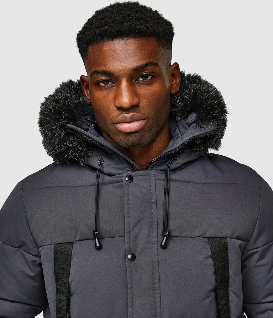 Aisle-3 Zavetti Canada Aylmer Long Puffer Fur Hooded Bomber Jacket