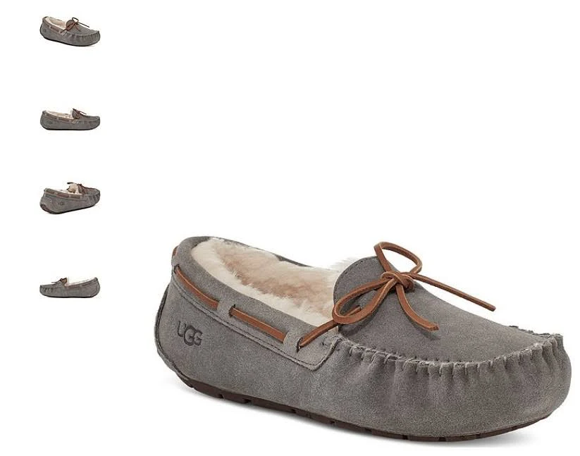 UGG Dakota モカシン グレー 5 Trendxparc UGG Dakota Pewter Moccassin Slipper Women's sizes 5-11