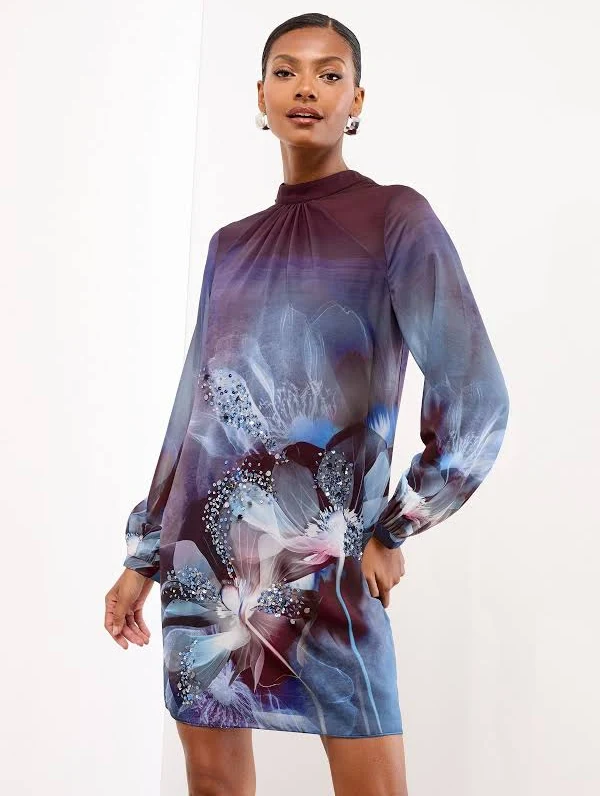 lipsy embroidered shift dress Lipsy Occasion Dresses Sale
