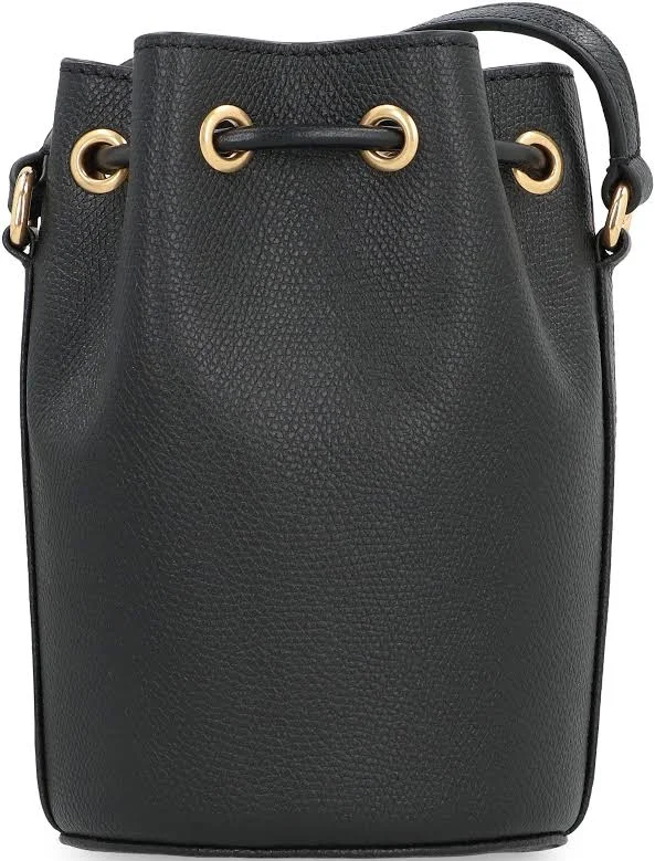 Trendxparc Valentino Garavani VLogo Signature Leather Bucket Bag