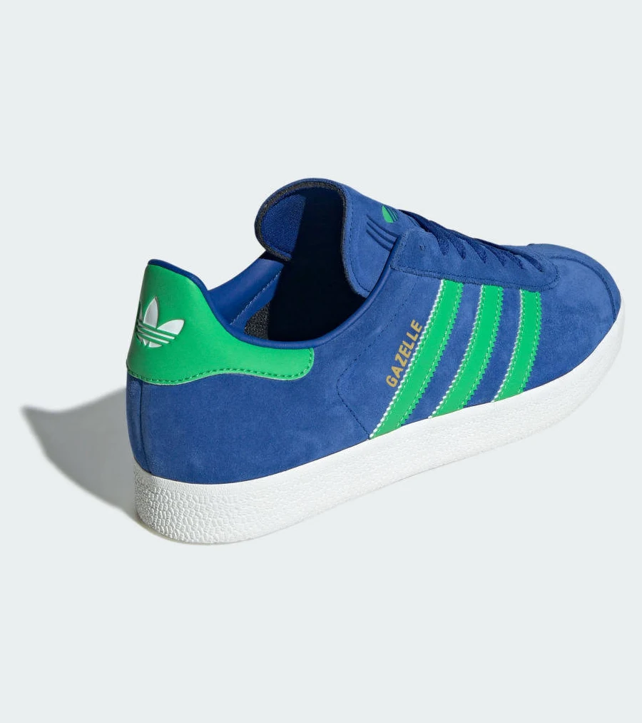 Adidas Mens Gazelle Royal Blue with Green Accents WMNS) adidas Gazelle  main image 4
