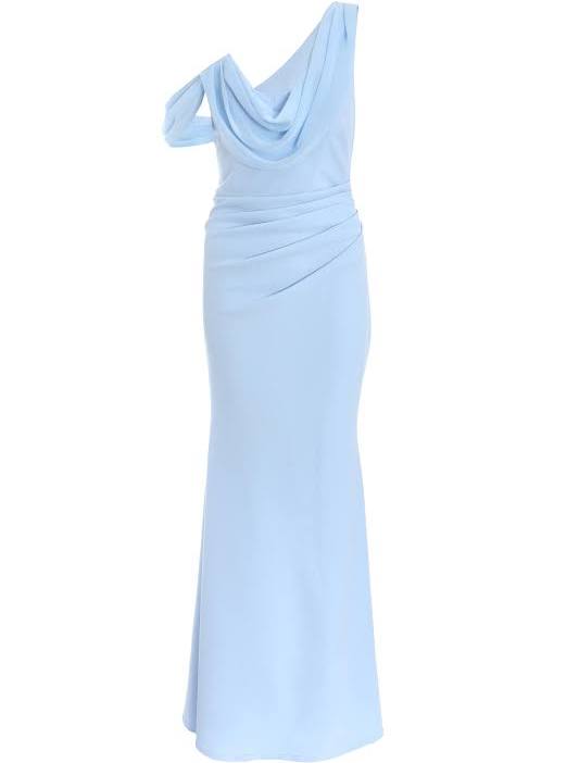quiz asymmetric cowl neck maxi dress Aisle-3 Quiz Women's Asymmetric Cowl Neck Maxi Dress