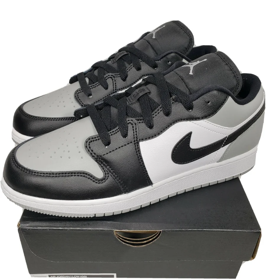 Trendxparc Nike Air Jordan 1 Low Light Smoke Grey Shadow Toe Gs
