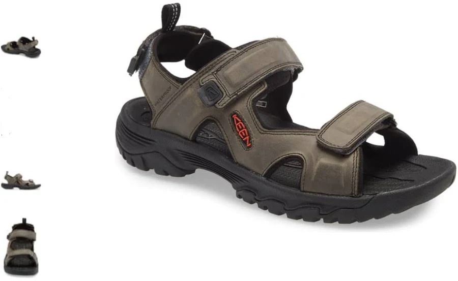 Trendxparc Keen Targhee III Open Toe Sandal Grey/Black Men's sizes