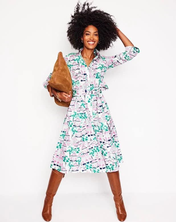 boden amy cotton midi shirt dress Buy Boden Purple Amy Cotton Midi Shirt Dress from Next USA