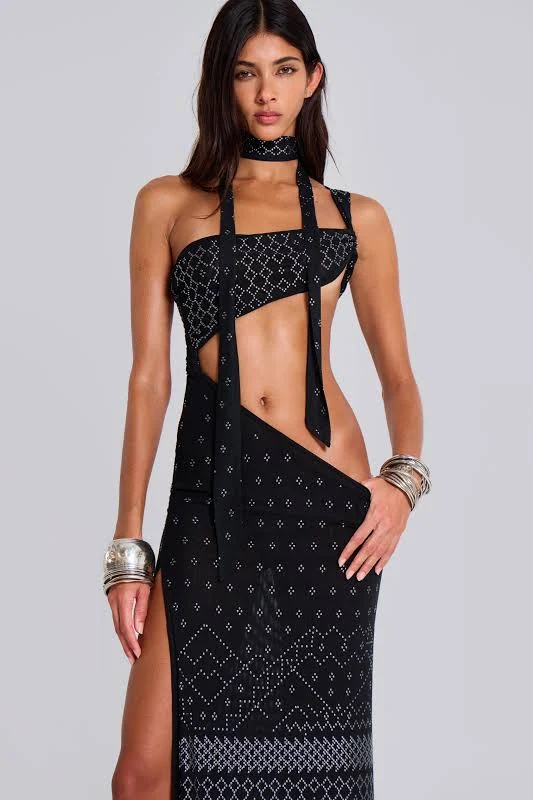 jaded london trim asymmetric dress Jaded London - Trim Asymmetric Dress