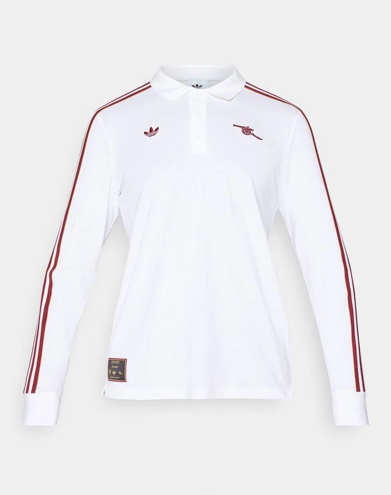 Aisle-3 adidas Arsenal Terrace Icons Long Sleeve Polo Shirt Mens