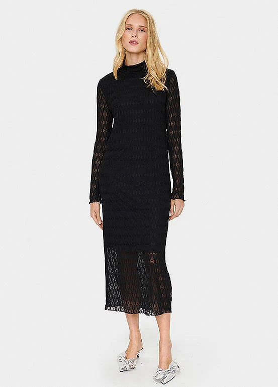 Aisle-3 Saint Tropez HattieSZ Long Sleeve Lace Midi Dress