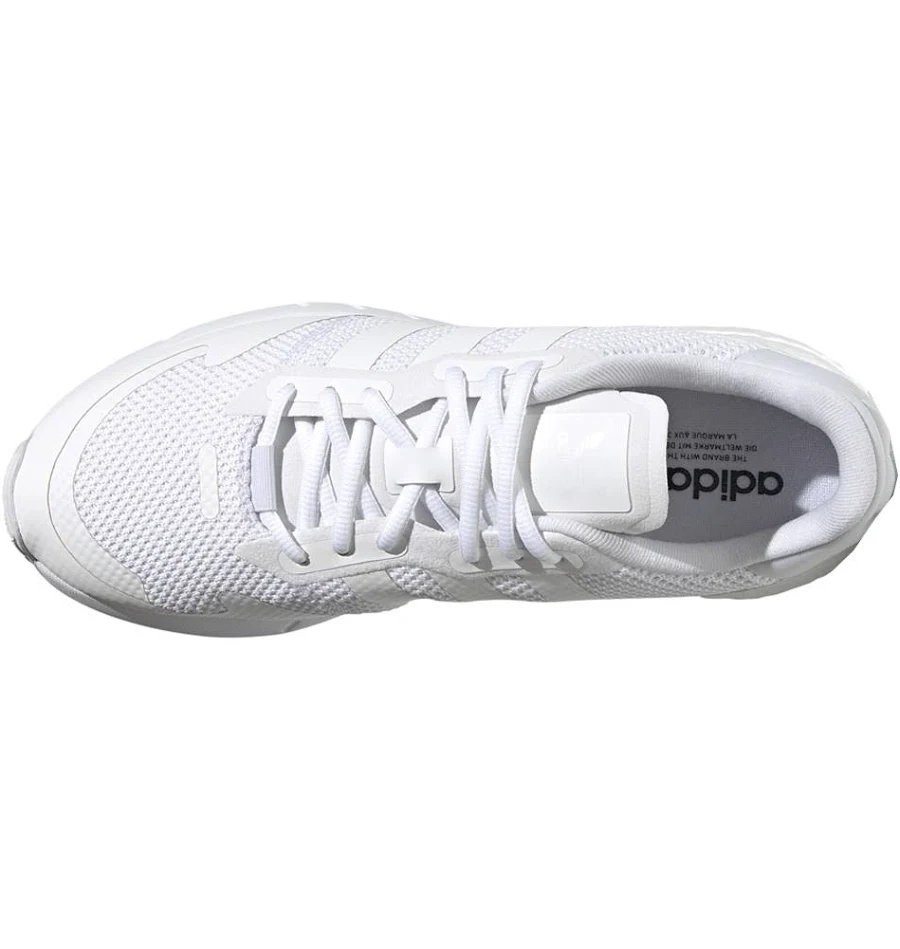 Trendxparc Adidas Zx 1k Boost Lace Up Mens White Sneakers Casual