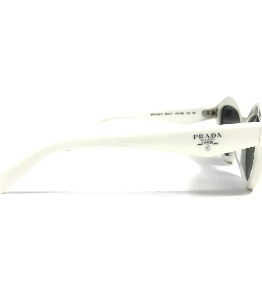 Prada Sunglasses SPR A02-F 17K-08Z White Asian Fit Frames Black Lenses 55-17-140 Prada | Accessories | Prada Sunglasses Spr A2f 7k08z White  main image 2